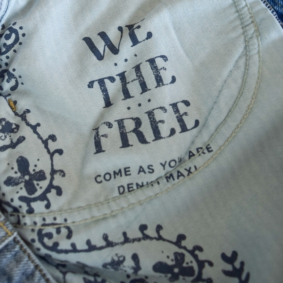 Free People denim maxi skirt - Picture 6 of 7